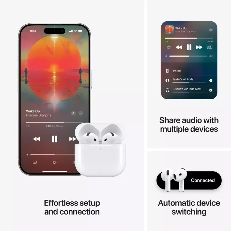 Auricolari Apple AirPods 4ª generazione Active Noise Cancellation