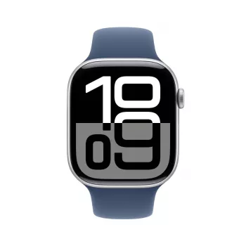 APPLE Watch Series 10 GPS + Cellular 46mm cassa in alluminio argento con cinturino Sport Denim - M/L