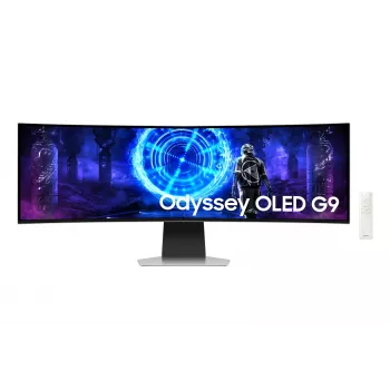 Samsung G95SD monitor per computer 124,5 cm (49 pollici) 5120 x 1440 pixel Dual QHD OLED argento