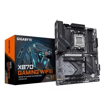 Scheda madre GIGABYTE X870 GAMING WIFI6 ATX, AMD X870, Socket AM5, DDR5, 4x DIMM, fino a 256 GB, Wi-Fi 6, 2.5Gb LAN