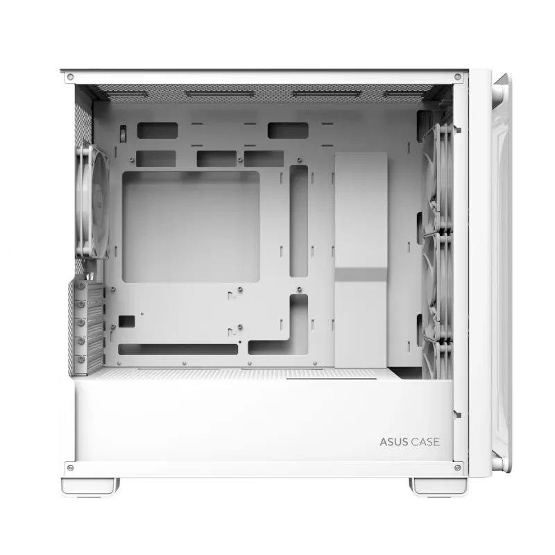 ASUS A23 PLUS TG ARGB WHITE, PC, bianco, micro ATX, Mini-ITX, Multi, 16,5 cm, 38 cm