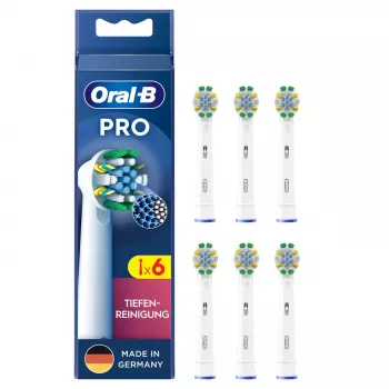 Oral-B Deep Cleaning testine spazzolino sostitutive, 6 pz., bianco