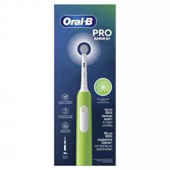 Oral-B Junior spazzolino elettrico per bambini spazzolino rotante verde