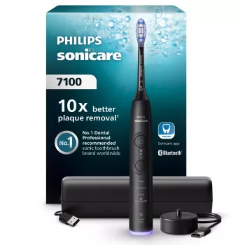 Spazzolino sonico Philips Series 7100 HX7421/01 — sonico, 62.000 mov/min, 3 velocità, 4 modalità, Bluetooth, Li-Ion, custodia da viaggio