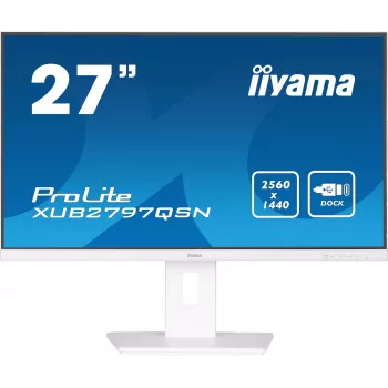 Monitor per computer iiyama G-MASTER XUB2797QSN-W2 68,6 cm (27 pollici) 2560 x 1440 pixel Quad HD LED bianco