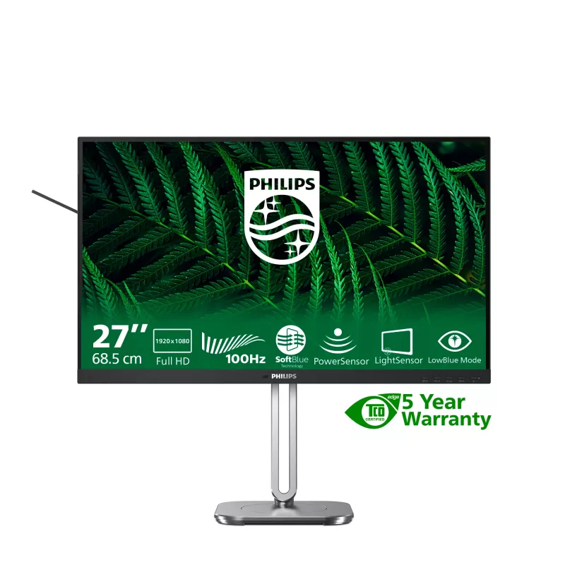 Monitor per computer Philips 5000 series 27B2G5200/00 68,6 cm (27 pollici) 1920 x 1080 pixel Full HD LCD antracite