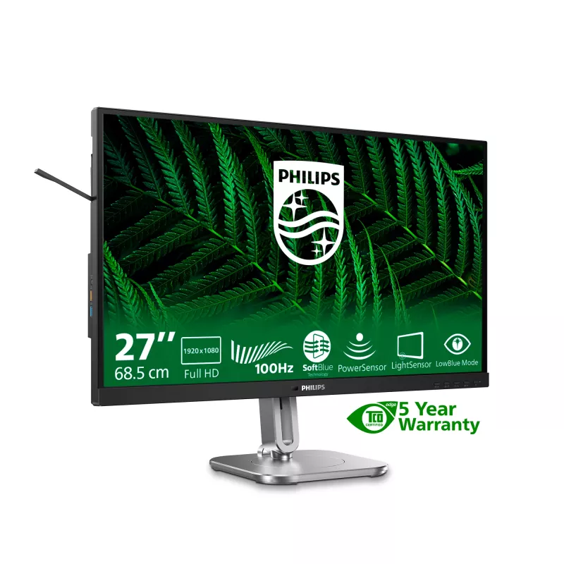 Monitor per computer Philips 5000 series 27B2G5200/00 68,6 cm (27 pollici) 1920 x 1080 pixel Full HD LCD antracite