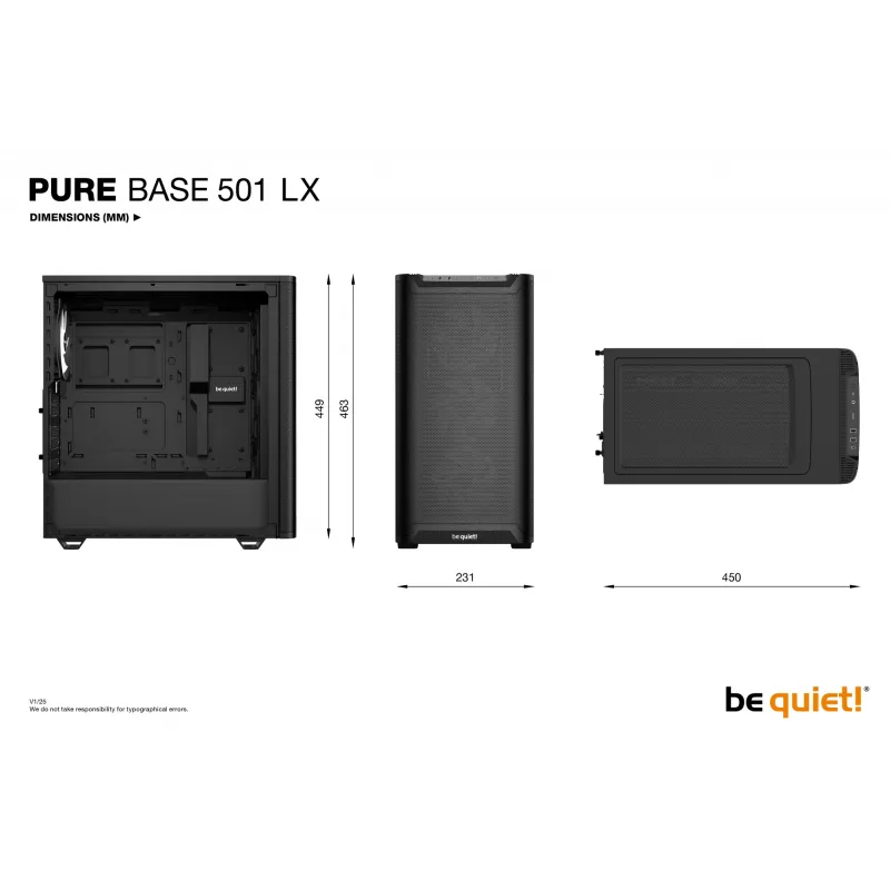 be quiet Pure Base 501 LX nero Midi-Tower