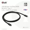 Cavo USB Type-C CLUB3D CAC-1570 1,2m — 80Gbps, 240W, supporta 8K@240Hz, nero