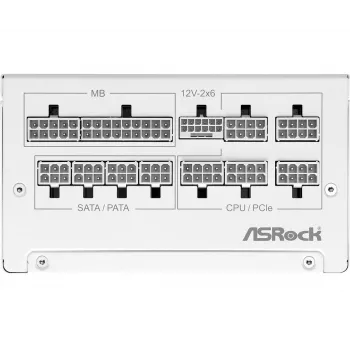 ASROCK alimentatore Steel Legend Sl-1000gw 1000w 80+ Gold White ATX