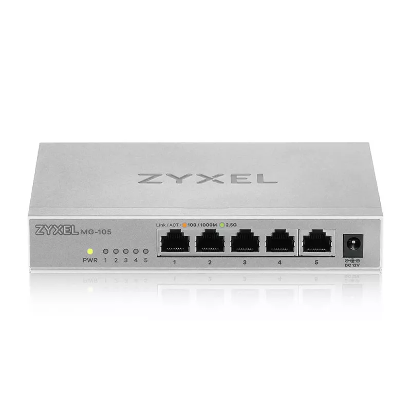 Zyxel XMG-105 unmanaged 2.5G Ethernet (100/1000/2500) grigio