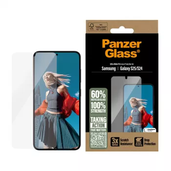 PanzerGlass ® pellicola protettiva Samsung Galaxy S25 | S24 | Ultra-Wide Fit