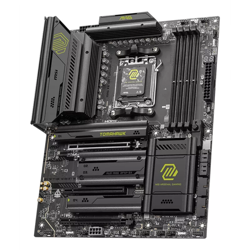 Scheda madre MSI MAG X870E TOMAHAWK WIFI — AMD X870E, Socket AM5, ATX, 4x DDR5 DIMM, 4x M.2, Wi‑Fi, 5Gb Ethernet