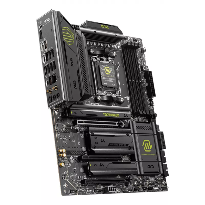 Scheda madre MSI MAG X870E TOMAHAWK WIFI — AMD X870E, Socket AM5, ATX, 4x DDR5 DIMM, 4x M.2, Wi‑Fi, 5Gb Ethernet