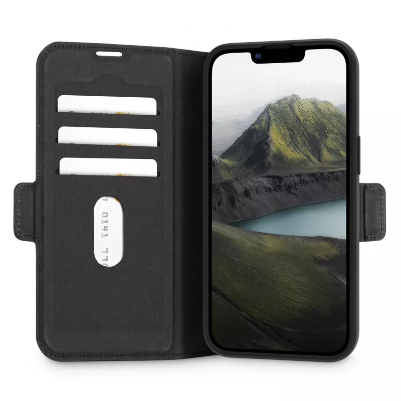 dbramante1928 Oslo Pro OPE4BL006535 custodia a libro per iPhone 16e / 17e, PU e plastica, nera