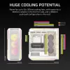 Case PC CORSAIR - 5000T LX RGB Midi-Tower (tempered Glass) bianco