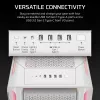 Case PC CORSAIR - 5000T LX RGB Midi-Tower (tempered Glass) bianco