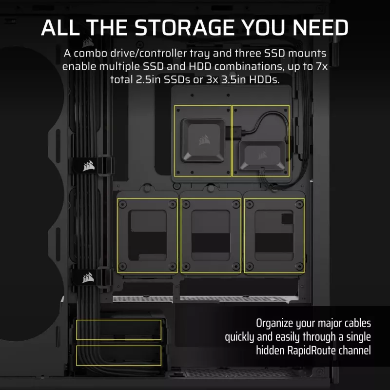 Case PC CORSAIR - Icue Link 5000t Lx RGB Mid-Tower High-Performance