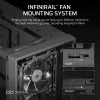 Case PC CORSAIR FRAME 4000D RS Midi Tower — nero, supporto EATX, vetro temperato, USB-C, 3 ventole frontali da 120 mm