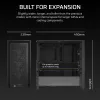 Case PC CORSAIR FRAME 4000D RS Midi Tower — nero, supporto EATX, vetro temperato, USB-C, 3 ventole frontali da 120 mm
