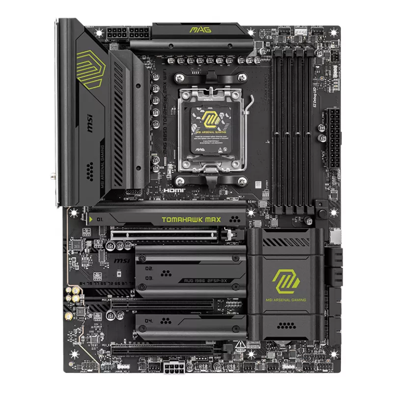 Scheda madre MSI MAG B850 TOMAHAWK MAX WIFI — AMD B850, socket AM5, ATX, DDR5, 4×M.2, Wi-Fi 7, LAN 5Gb, audio 7.1