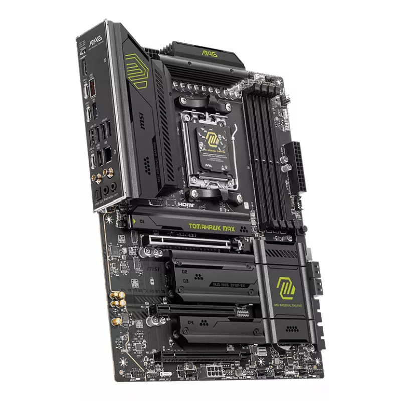 Scheda madre MSI MAG B850 TOMAHAWK MAX WIFI — AMD B850, socket AM5, ATX, DDR5, 4×M.2, Wi-Fi 7, LAN 5Gb, audio 7.1