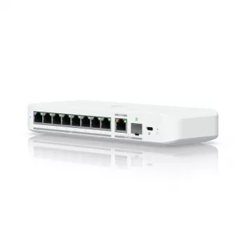 Switch managed UBIQUITI UniFi Flex 2.5G USW-FLEX-2.5G-8 — 8× 2.5G RJ-45, 1× 10G SFP+, L2, 60 Gbit/s