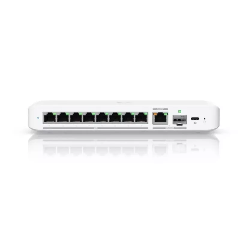 Switch managed UBIQUITI UniFi Flex 2.5G USW-FLEX-2.5G-8 — 8× 2.5G RJ-45, 1× 10G SFP+, L2, 60 Gbit/s
