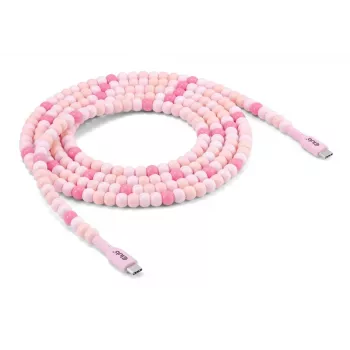 CLUB3D cavo USB-C® perline, rosa, 2 m, USB C, USB C, 0.48 Gbit/s, rosa