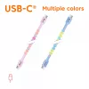 Club 3D CAC-3010 cavo con perline da USB-C a USB-C, 2 m, PD 60 W, 480 Mbps, rosa
