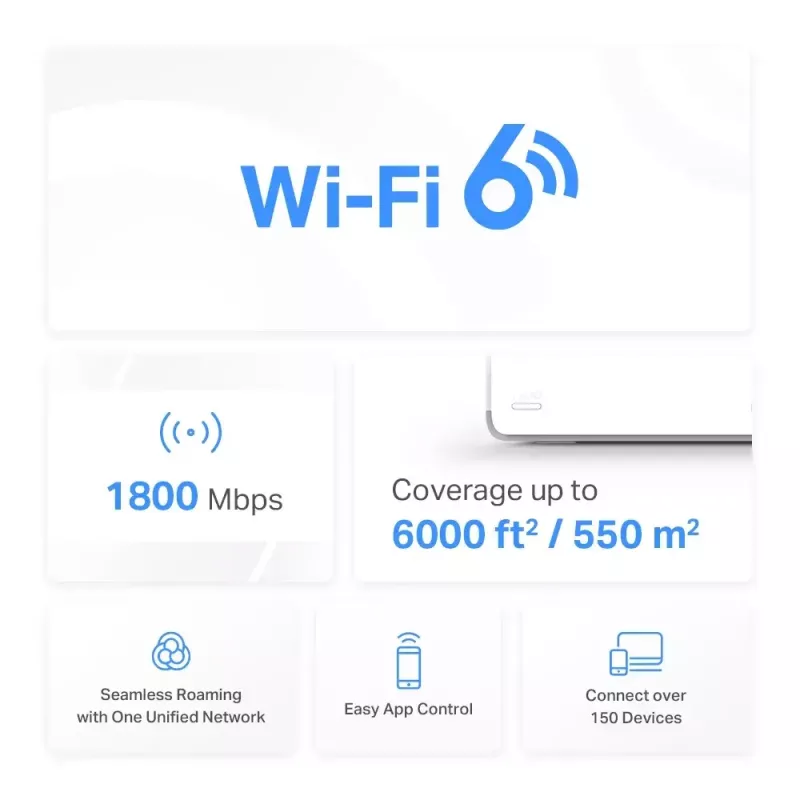 Sistema mesh Mercusys HALO H70X dual-band Wi-Fi 6
