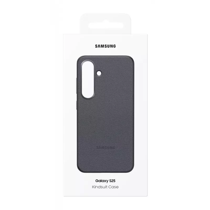 Cover Samsung Galaxy S25 custodia in pelle sintetica nero