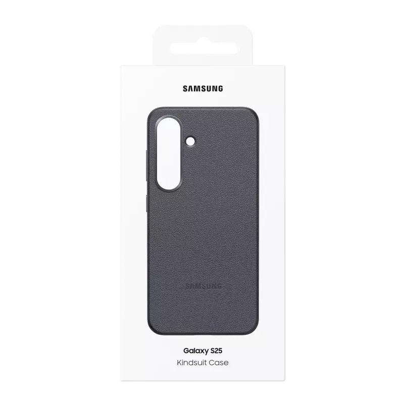Cover Samsung Galaxy S25 custodia in pelle sintetica nero