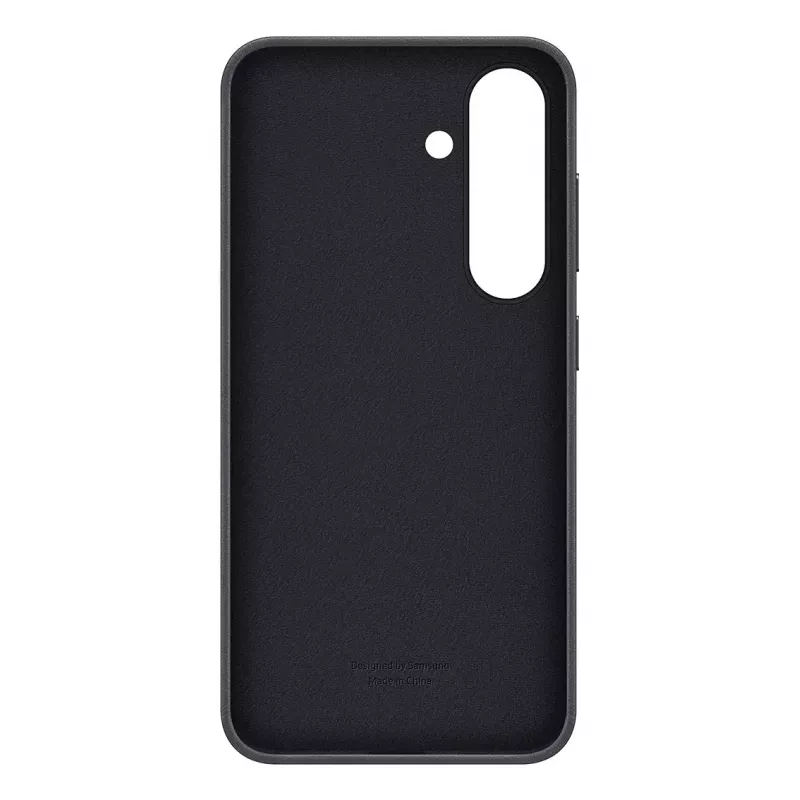 Cover Samsung Galaxy S25 custodia in pelle sintetica nero