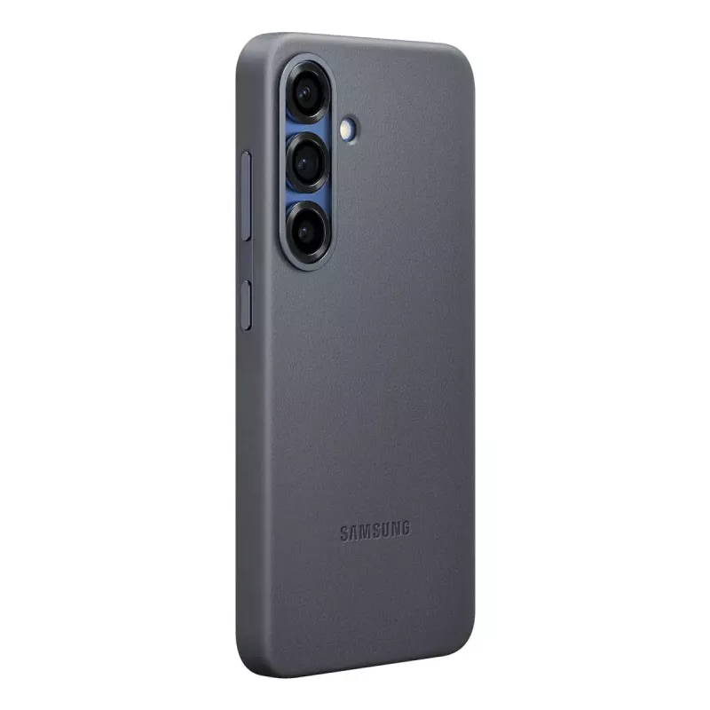 Cover Samsung Galaxy S25 custodia in pelle sintetica nero