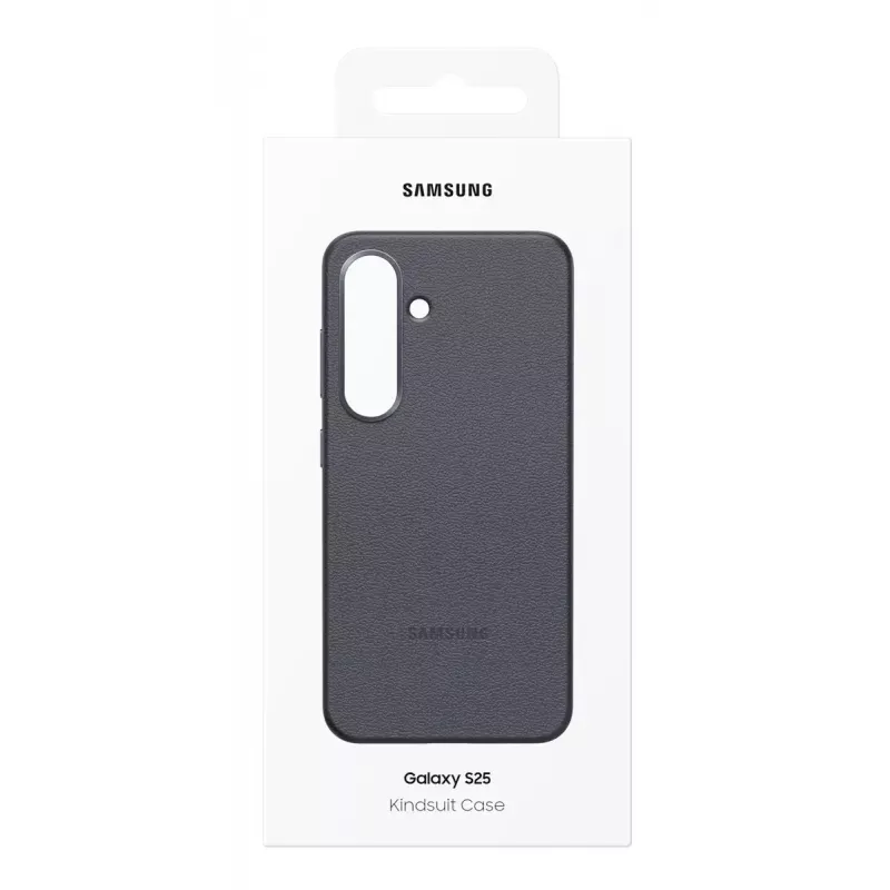 Cover Samsung Galaxy S25 custodia in pelle sintetica nero