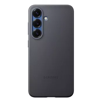 Cover Samsung Galaxy S25 custodia in pelle sintetica nero