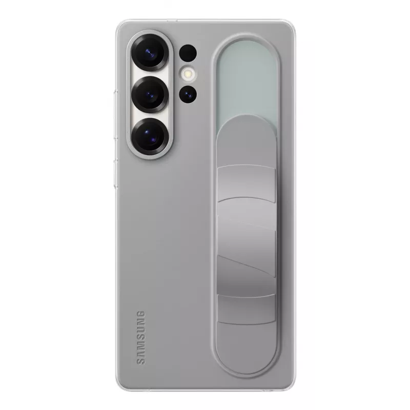 Samsung EF-GS938CJEGWW Standing Grip Case per Galaxy S25 Ultra, silicone, grigia
