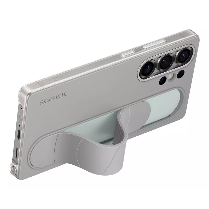 Samsung EF-GS938CJEGWW Standing Grip Case per Galaxy S25 Ultra, silicone, grigia