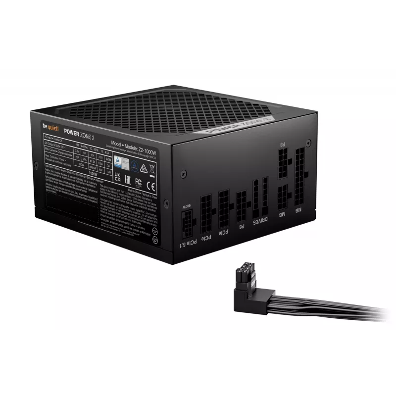 be quiet POWER ZONE 2 1000W alimentatore 20+4 pin ATX ATX nero