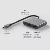 Hub USB Type-C TP-Link UH3020C — 3 porte (HDMI, USB-A, USB-C), 5 Gbit/s, HDMI 4K@60Hz, PD fino a 100W, alluminio, cavo 0,18 m