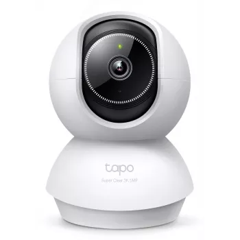 TP-Link Tapo Telecamera Wi-Fi di sicurezza domestica Pan/Tilt AI SPEC: 3K 5MP (2880×1620), 2.4 GHz, orizzontale 360º
