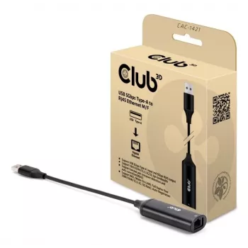 Adattatore di genere CLUB3D CAC-1421 USB Type-A su RJ45 0.245m nero