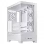 Case PC ASUS A31 Plus TG ARGB WHITE Midi Tower — ATX, vetro temperato, ARGB, 3x120mm + 1x120mm ventole, GPU 38 cm, dissipatore CPU 165 mm