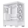 Case PC ASUS A31 Plus TG ARGB WHITE Midi Tower — ATX, vetro temperato, ARGB, 3x120mm + 1x120mm ventole, GPU 38 cm, dissipatore CPU 165 mm