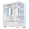 Case PC ASUS A31 Plus TG ARGB WHITE Midi Tower — ATX, vetro temperato, ARGB, 3x120mm + 1x120mm ventole, GPU 38 cm, dissipatore CPU 165 mm