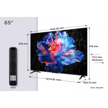 TCL V6C 65V6C TV 165,1 cm (65 pollici) 4K Ultra HD Smart TV Wi-Fi metallico 280 cd/m²