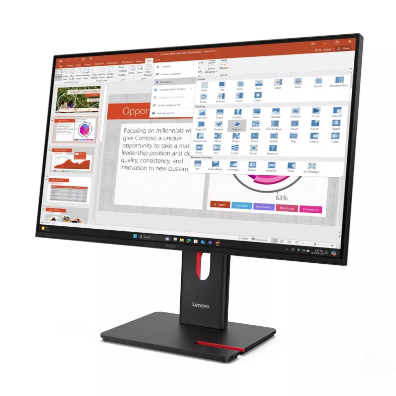Monitor Lenovo ThinkVision T27-40 27 pollici LED Full HD 1920 x 1080