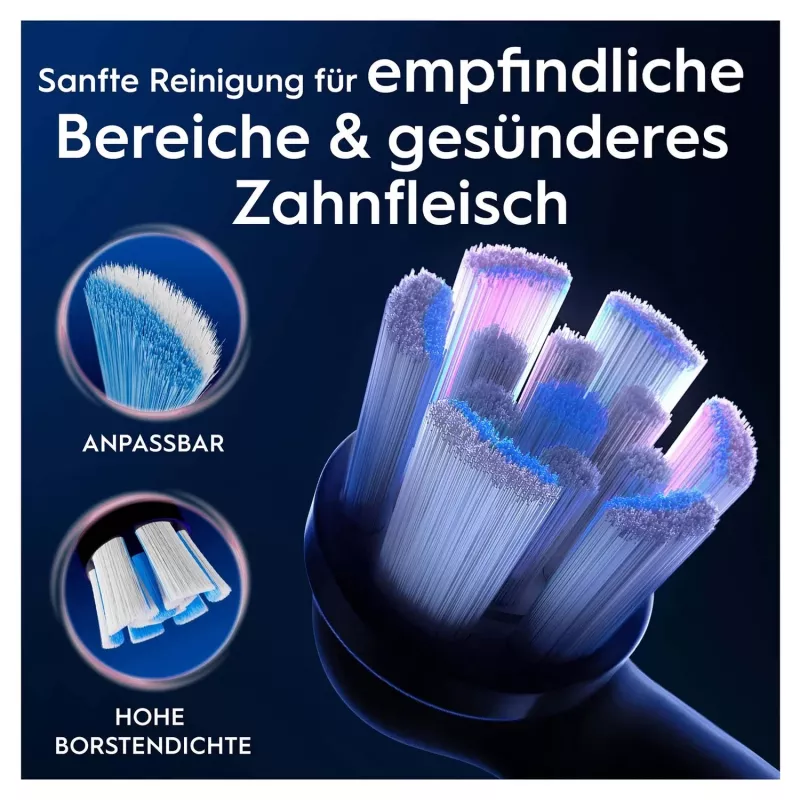 Oral-B 194631 Testina per spazzolino 4 pz. nero