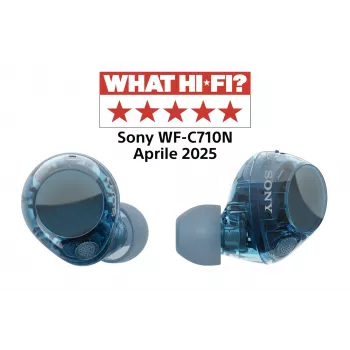 Headset Sony WFC710NL.CE7 auricolari in-ear true wireless, Bluetooth 5.3, ANC, IPX4, 8,5/12 ore di riproduzione, blu vetro